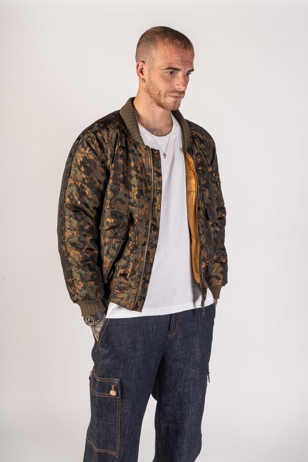 Field Bomber Jacket - Signs Italy