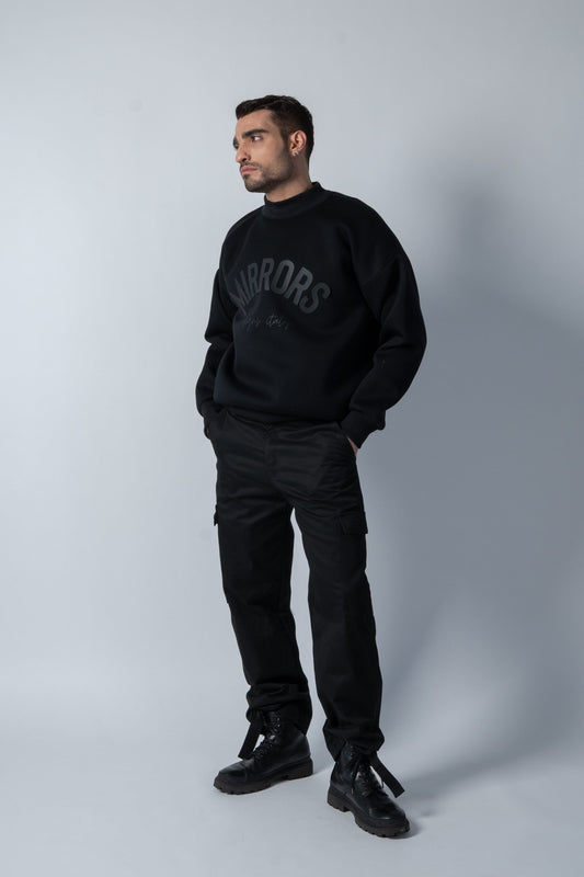 Mirrors Neoprene Felpa Girocollo - Signs Italy