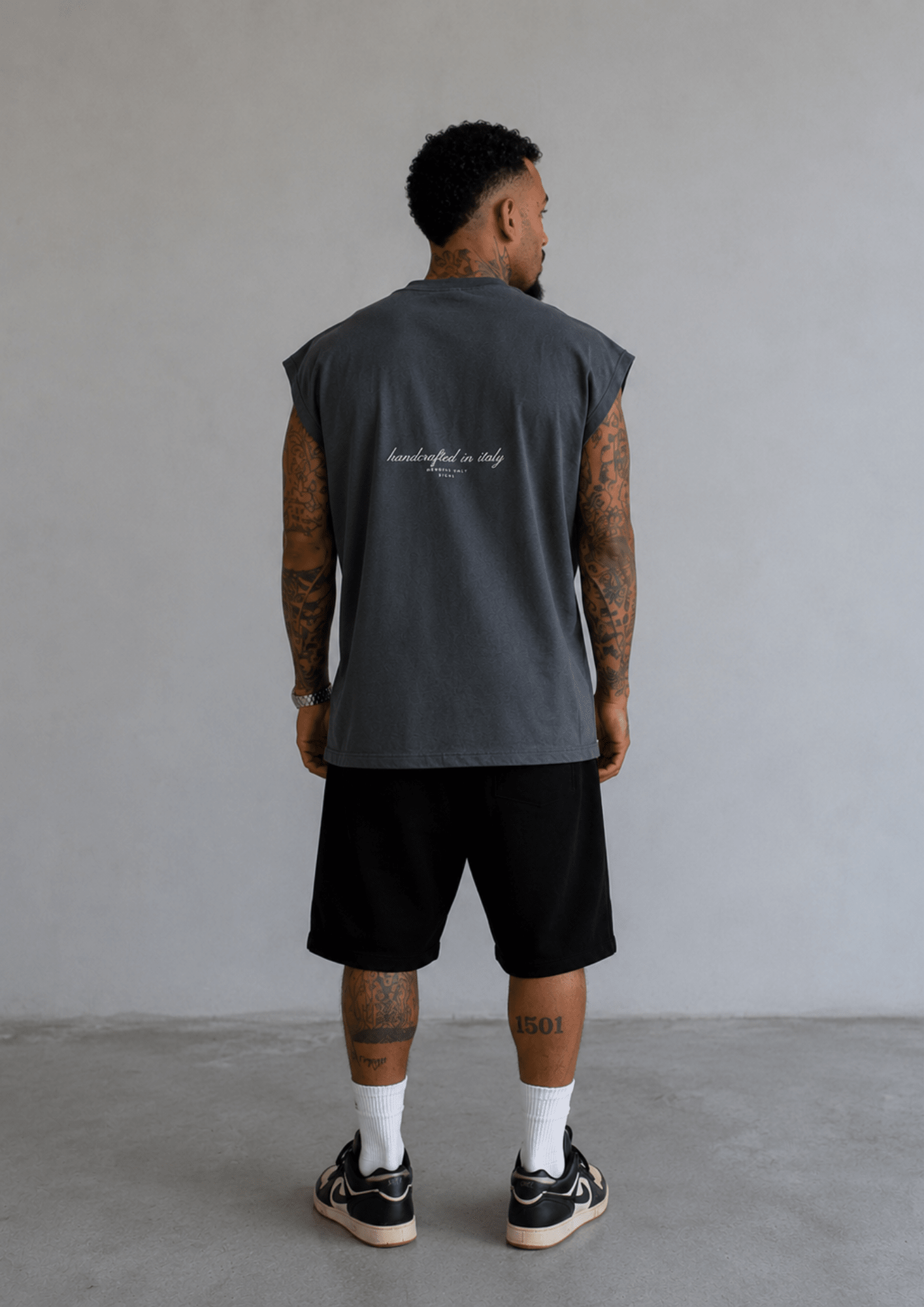 Dyed Sleeveless Tee - Signs Italy