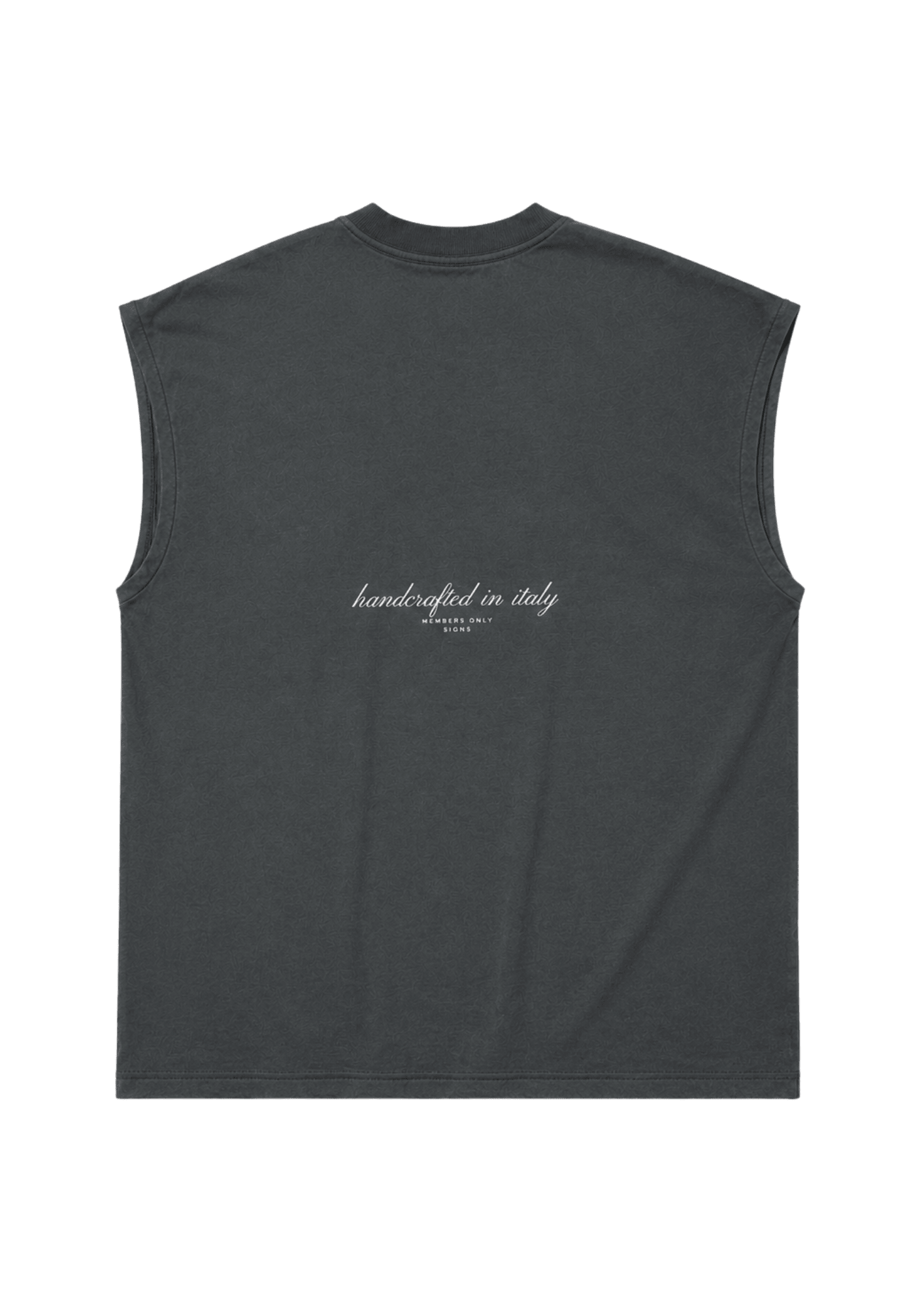 Dyed Sleeveless Tee - Signs Italy