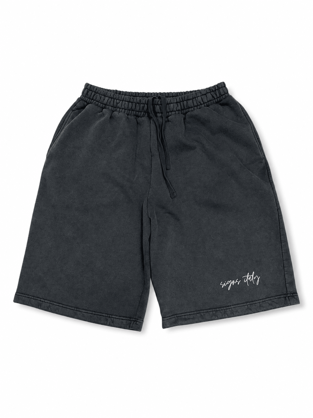 Washed Heavy Shorts - Signs Italy
